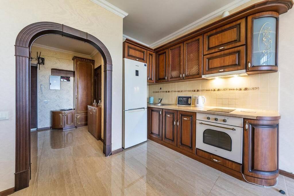 Apartments With Crazy Panoramic View Of The Dniepr Kiev Eksteriør billede